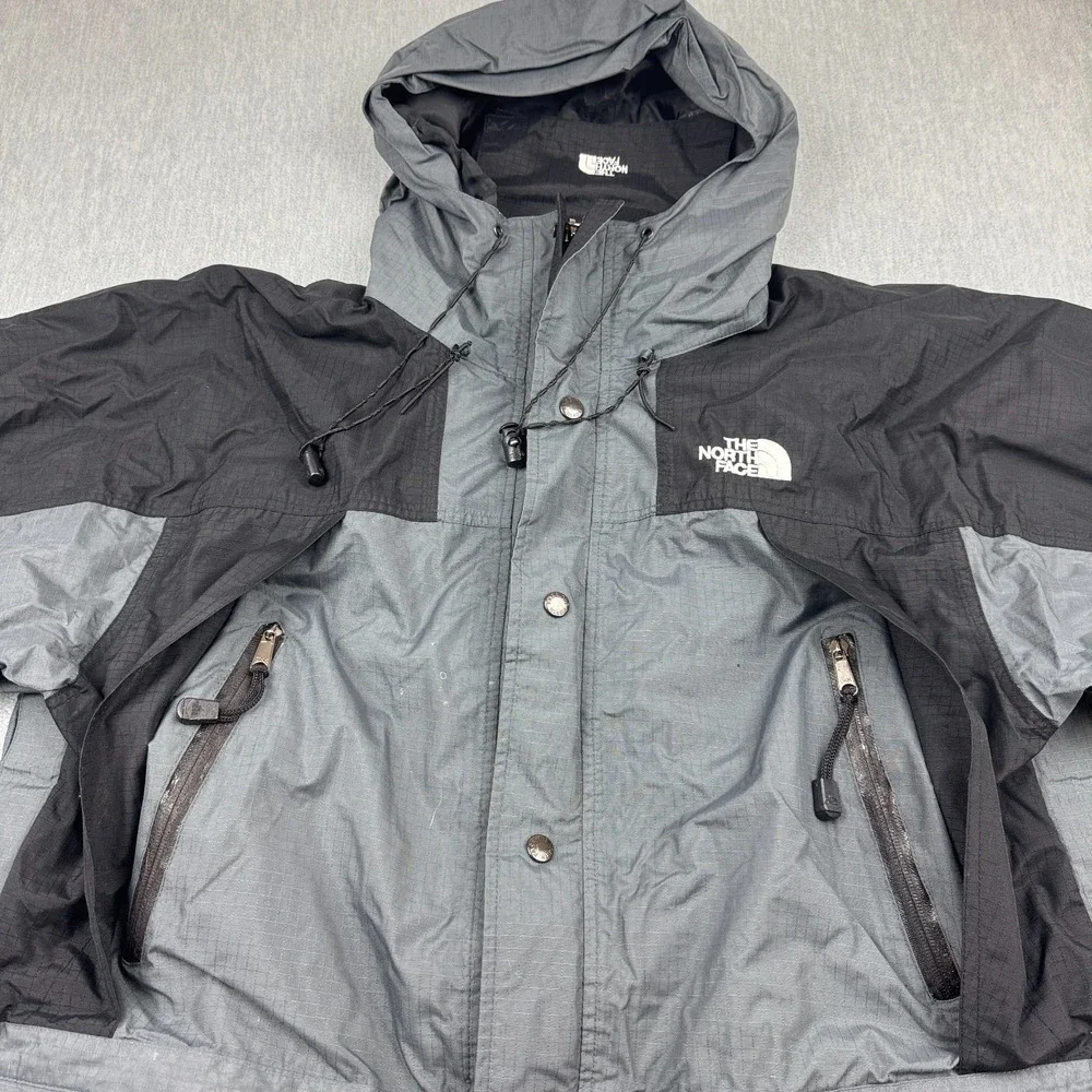Vintage The North Face Jacket Mens XL Gray Summit Series‎ Ripstop Gore Tex Rain